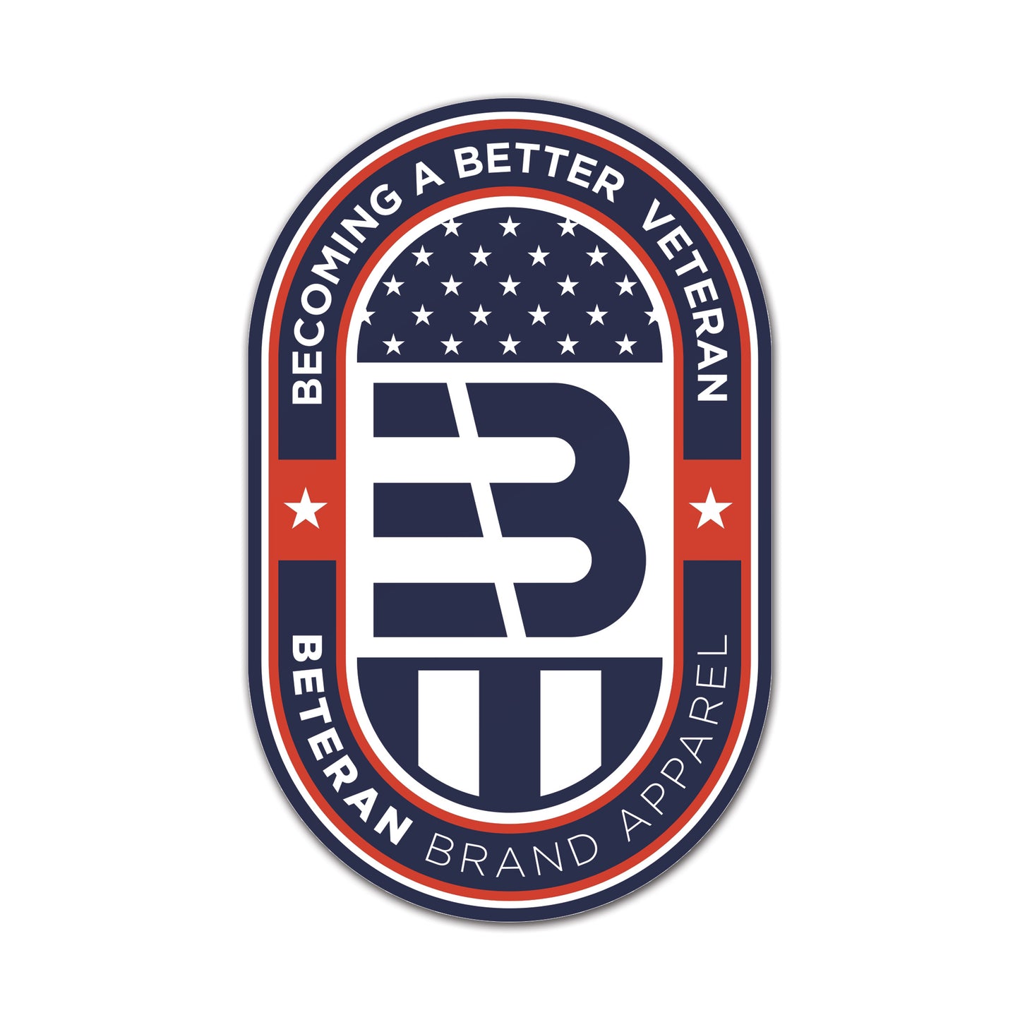 BABV Oval Flag Sticker